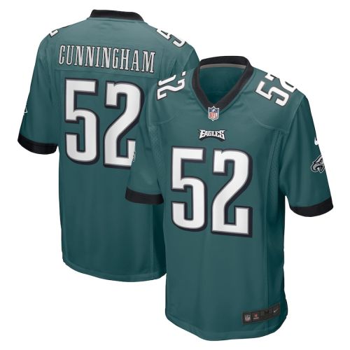 Zach Cunningham 52 Philadelphia Eagles Men Team Game Jersey - Midnight Green