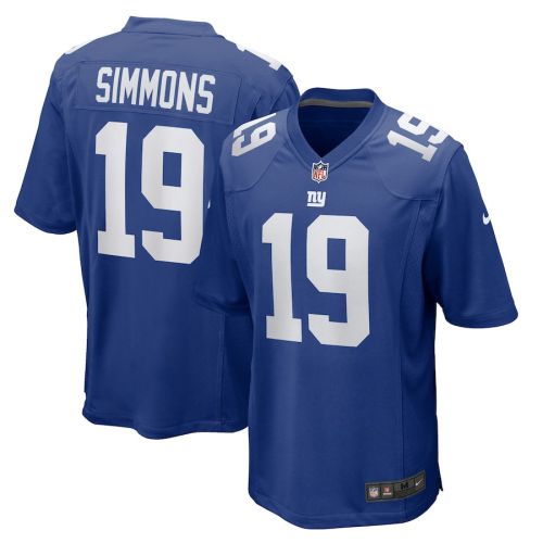 Isaiah Simmons 19 New York Giants Men Team Game Jersey - Royal