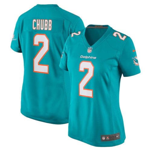 Bradley Chubb 2 Miami Dolphins Women's Game Player Jersey - Aqua