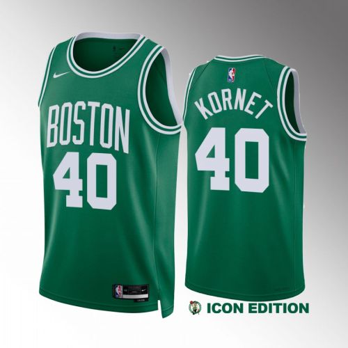 Luke Kornet 40 2022-23 Boston Celtics Green Icon Edition Jersey Swingman