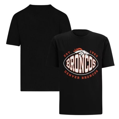 Denver Broncos Est.1960 Trap T-Shirt - Black