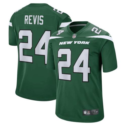 Darrelle Revis 24 New York Jets Men Retired Player Game Jersey - Green