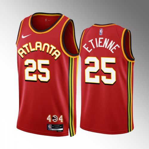 Tyson Etienne 25 2022-23 Atlanta Hawks Red Icon Edition Jersey