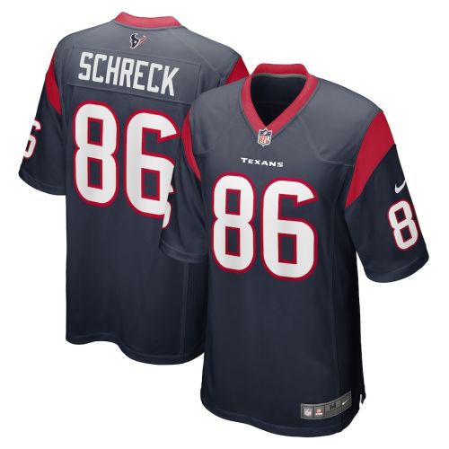 Mason Schreck Houston Texans Game Player Jersey - Navy