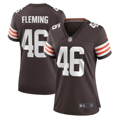 Don Fleming 46 Cleveland Browns Women's Game Player Jersey - Brown