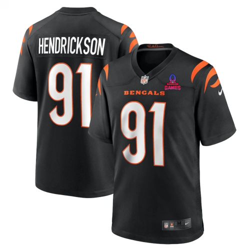 Trey Hendrickson 91 Cincinnati Bengals 2024 Pro Bowl Patch Game Men Jersey - Black