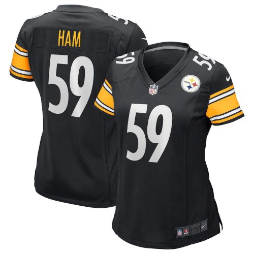 Jack Ham 59 Pittsburgh Steelers Women Game Retired Jersey - Black