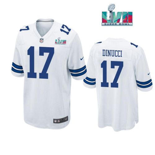 Ben Dinucci 17 Dallas Cowboys Super Bowl LVII Super Bowl LVII White Men Game Jersey