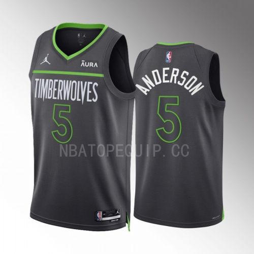 Minnesota Timberwolves Kyle Anderson 5 2022-23 Statement Edition Anthracite Men Jersey Swingman