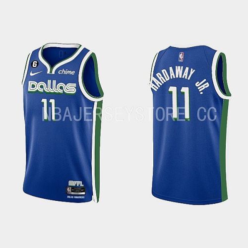 Dallas Mavericks 11 Tim Hardaway Jr. 2022-23 City Edition Royal Men Jersey