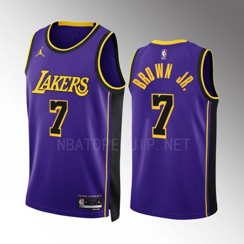 Los Angeles Lakers Troy Brown Jr. 7 2022-23 Statement Edition Purple Jersey