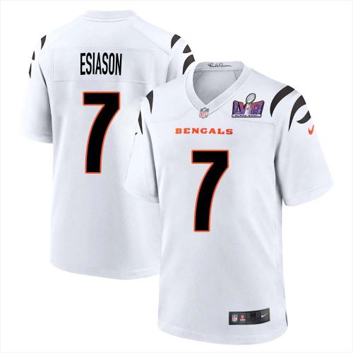 Boomer Esiason 7 Cincinnati Bengals Super Bowl LVIII Men Away Limited Jersey - White