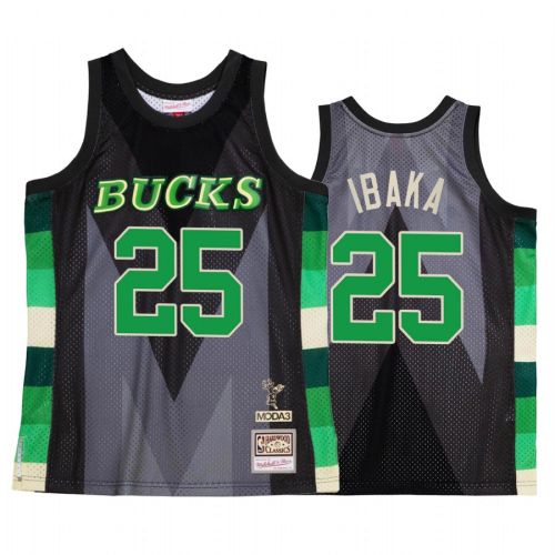 Serge Ibaka 25 Milwaukee Bucks My Town Moda 3 Jersey Black