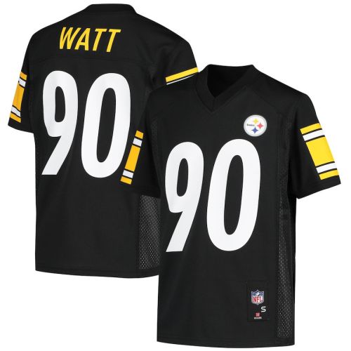 T.J. Watt 90 Pittsburgh Steelers YOUTH Jersey - Black