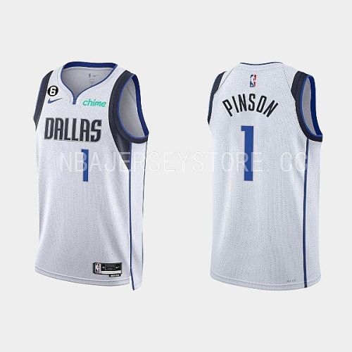 Dallas Mavericks Theo Pinson 1 2022-23 Association Edition White Men Jersey Swingman