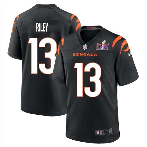 Ken Riley 13 Cincinnati Bengals Super Bowl LVIII Men Home Limited Jersey - Black