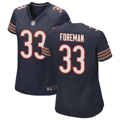 D’onta Foreman 33 Chicago Bears Women Game Jersey - Navy