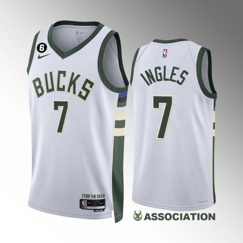 Joe Ingles 7 2022-23 Milwaukee Bucks White Association Edition Jersey Swingman