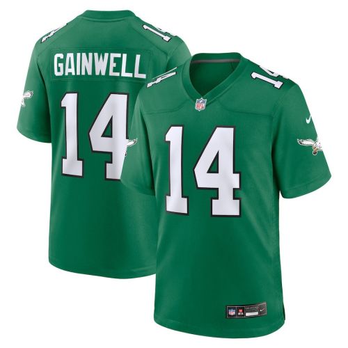 Kenneth Gainwell 14 Philadelphia Eagles Men Alternate Game Jersey - Kelly Green