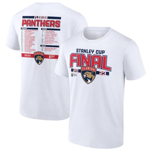 Florida Panthers 2023 Stanley Cup Final Roster T-Shirt - White