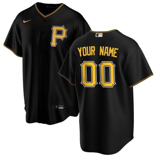 Pittsburgh Pirates Alternate Custom Men Jersey - Black