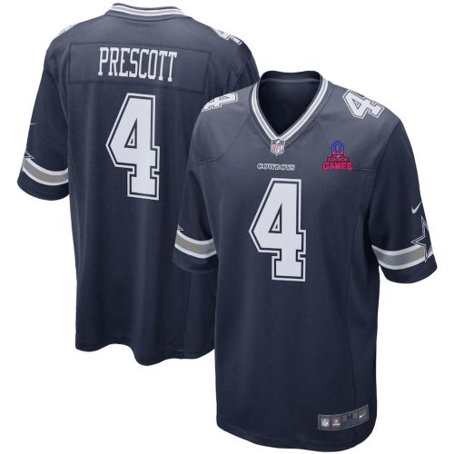 Dak Prescott 4 Dallas Cowboys 2024 Pro Bowl Patch Game Men Jersey - Navy