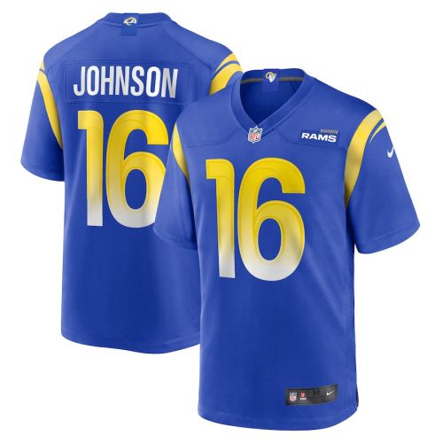 Tyler Johnson 16 Los Angeles Rams Game Men Jersey - Royal