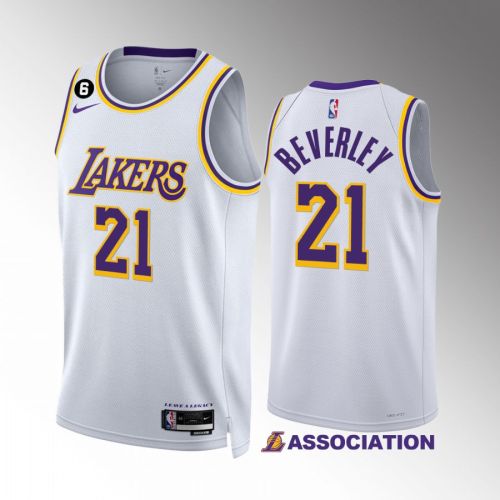 Los Angeles Lakers 2022-23 Patrick Beverley 21 Association Edition White Jersey NO.6 Patch