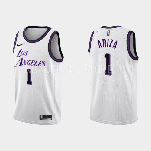 Los Angeles Lakers 1 Trevor Ariza 2022-23 City Edition White Men Jersey