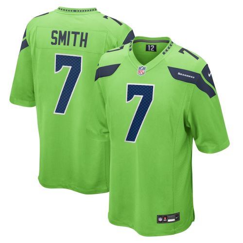 Geno Smith 7 Seattle Seahawks Game Men Jersey - Neon Green