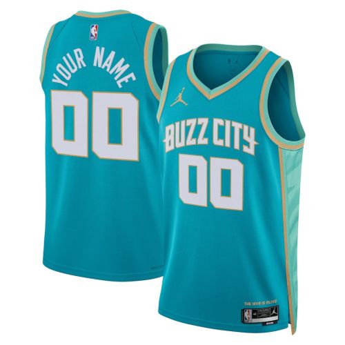 Charlotte Hornets 2023/24 City Edition Swingman Custom Jersey - Teal