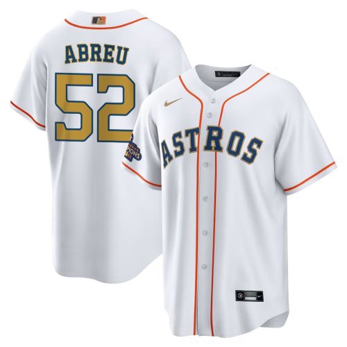 Bryan Abreu 52 Houston Astros 2023 Men Jersey - White/Gold