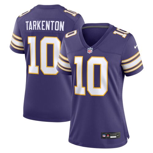 Fran Tarkenton 10 Minnesota Vikings Women's Classic Retired Jersey - Purple