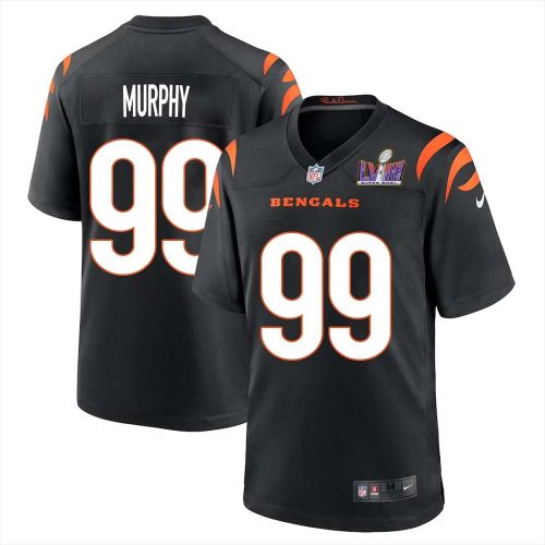 Myles Murphy 99 Cincinnati Bengals Super Bowl LVIII Men Home Limited Jersey - Black