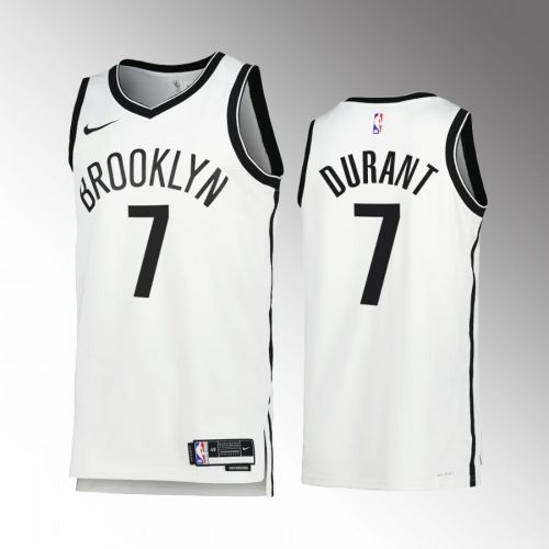 Kevin Durant 7 2022-23 Brooklyn Nets White Association Edition Jersey Swingman