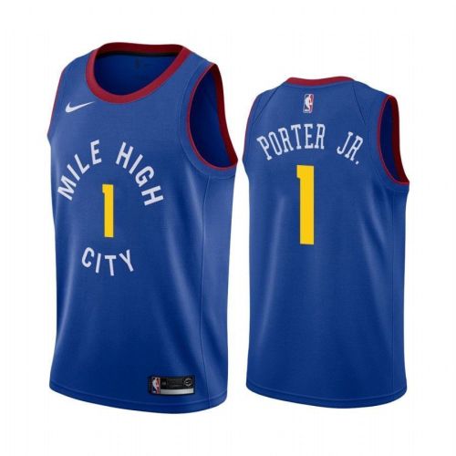 Men's Denver Nuggets Michael Porter Jr. 1 Statet Jersey