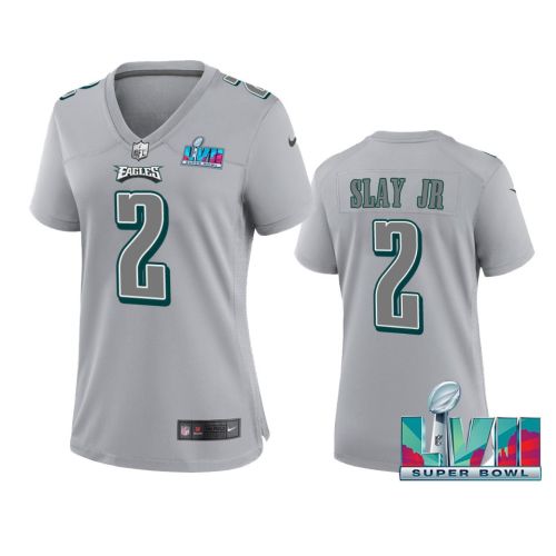 Darius Slay Jr 2 Philadelphia Eagles Super Bowl LVII Game Jersey - Women Gray