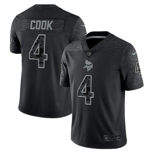 Dalvin Cook 4 Minnesota Vikings RFLCTV Limited Jersey - Black