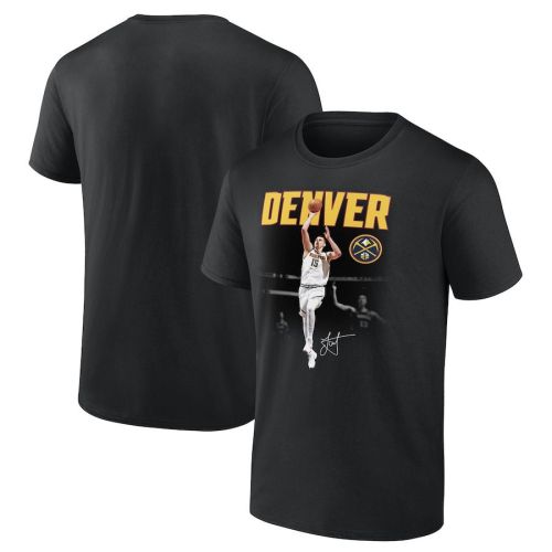 Nikola Jokic Denver Nuggets Charge T-Shirt - Black