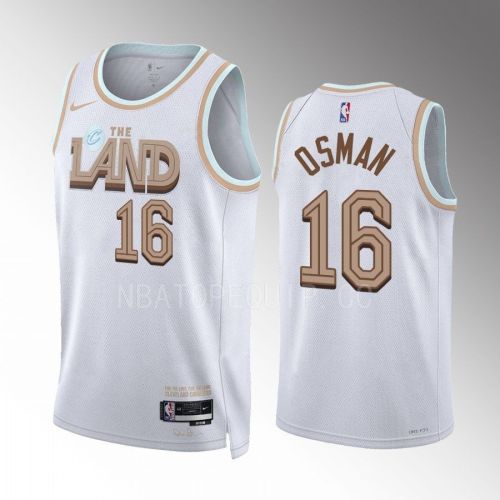 Cedi Osman 16 2022-23 Cleveland Cavaliers White City Edition Jersey Swingman