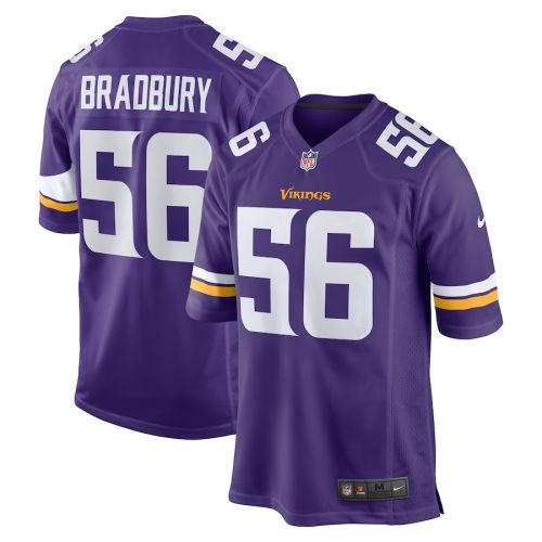 Garrett Bradbury 56 Minnesota Vikings Men Game Jersey - Purple