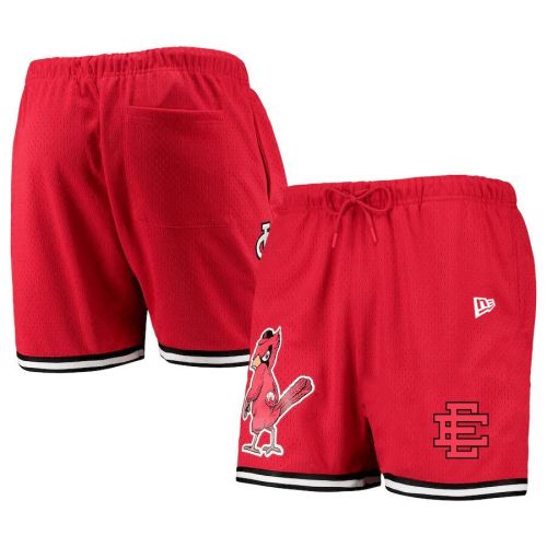 St. Louis Cardinals Team Standard Logo Mesh Shorts - Red