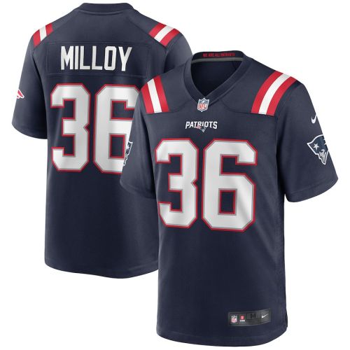 Lawyer Milloy 36 New England Patriots Men Game Retired Jersey - Navy