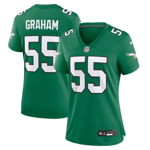 Brandon Graham 55 Philadelphia Eagles Women Alternate Game Jersey - Kelly Green