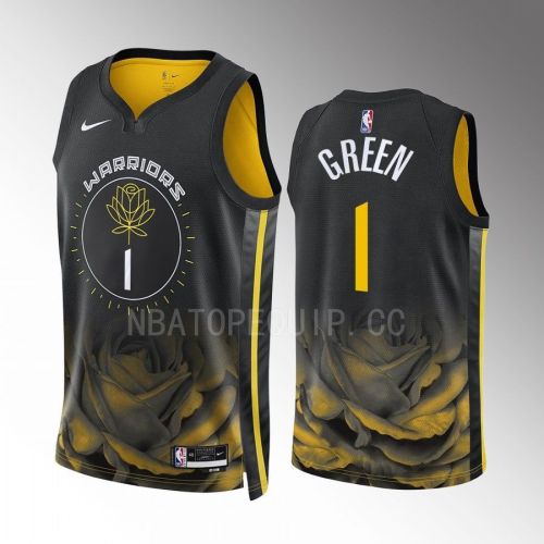 Golden State Warriors JaMychal Green 1 2022-23 City Edition Black Men Jersey Swingman