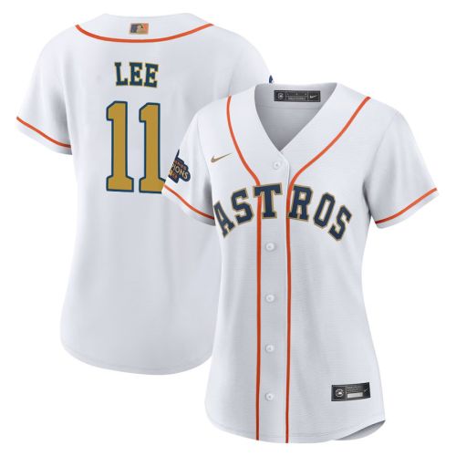 Korey Lee 11 Houston Astros 2023 Women Jersey - White/Gold