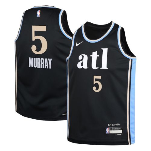 Dejounte Murray 5 Atlanta Hawks 2023/24 City Edition Swingman YOUTH Jersey - Black