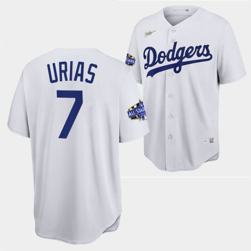 Los Angeles Dodgers Julio Urias White Jersey 7 2022-23 All-Star Uniform