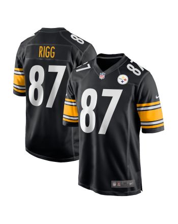 Justin Rigg Pittsburgh Steelers Game Player Jersey - Black