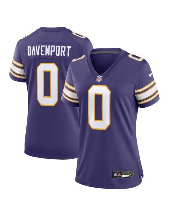 Marcus Davenport 0 Minnesota Vikings Women's Classic Game Jersey - Purple